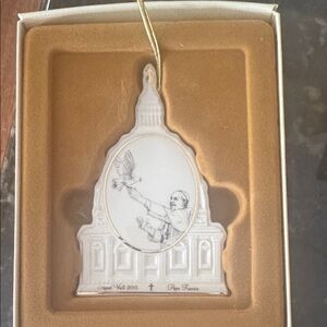 Lenox White and Gold Commemorative Ornament